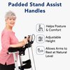 Proheal Stand Up Walker w/ Seat - Blue PH-UPWLKALDLX19BL-MP-UP-WALKER